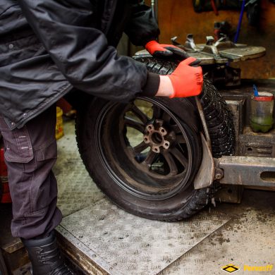 замена резины
